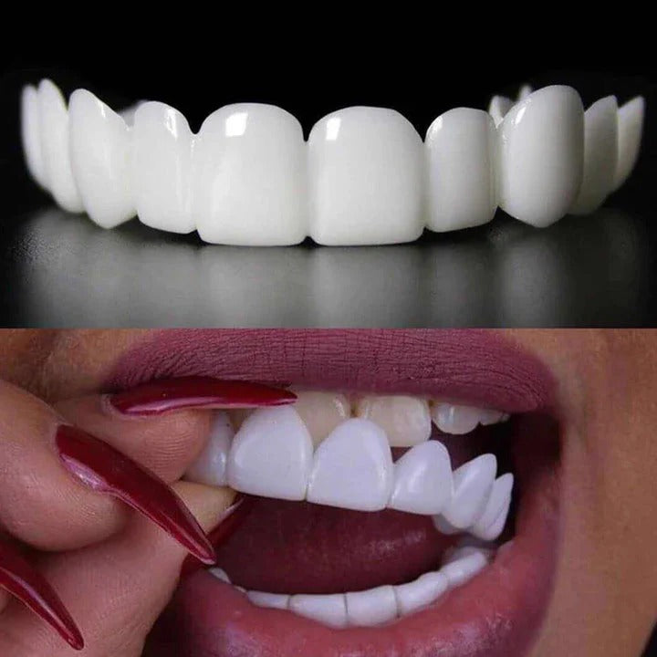2Pcs/Set Comfort Fit White Teeth Cover Veneer Kit